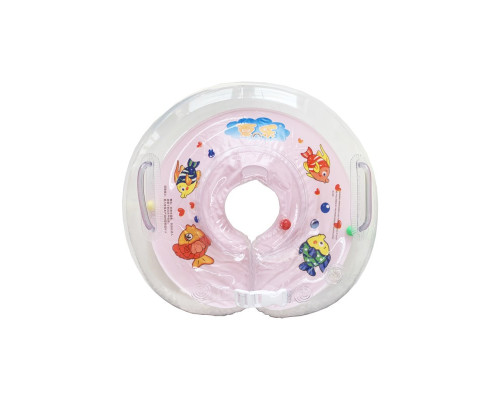 Надувной круг на шею для купания детей "Рыбка" MGZ-0936(Pink)