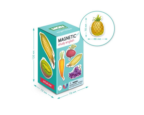 Дитячий набір магнітів "Магнітні овочі" Mon Game 200203