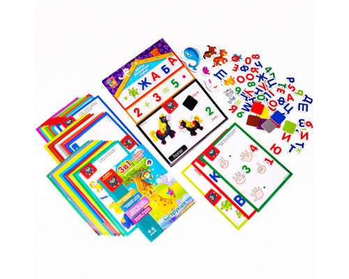 Детская настольная игра "English, Азбука, Математика" VT5412-04 игра 3в1