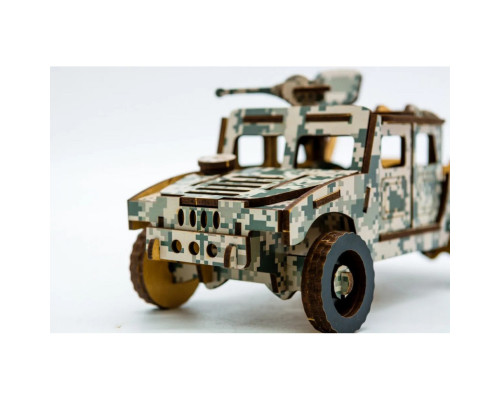 Деревянный 3D конструктор Хамер 65-00743, 65 деталей