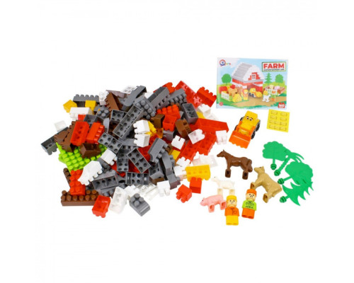 Дитячий ігровий конструктор "Ферма" 0327TXK пластик, 160 деталей