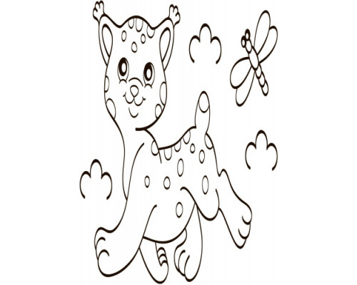 Дитяча водна розмальовка: Дикі тварини 734008, 8 сторінок