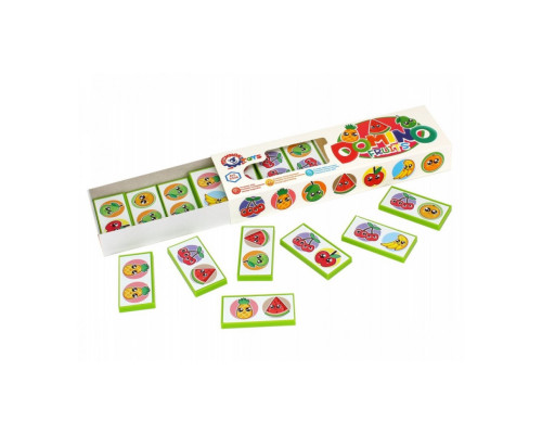 Настольная игра Домино детская "Фрукты" ТехноК 3336TXK