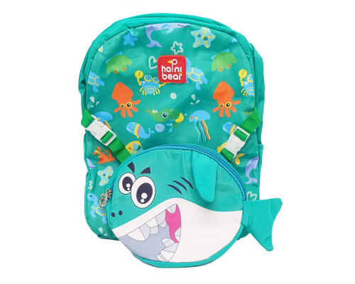 Рюкзак детский "Shark" T2625 застежка-молния, 1 отделение Зеленый