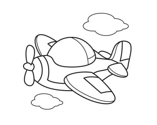 Дитяча розфарбовка для малюків "Літак" 403440, 8 сторінок