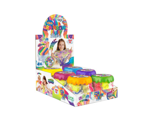 Детская вязкая масса, слайм "Rainbow Fluffy Slime" RFS-01-01U с воздушным пластилином