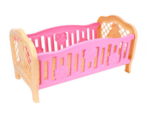 Игрушечная кроватка для куклы 4517TXK, 2 цвета Розовая