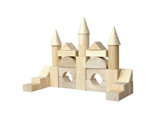 Деревянный конструктор "Строительный набор" 900833, 30 деталей