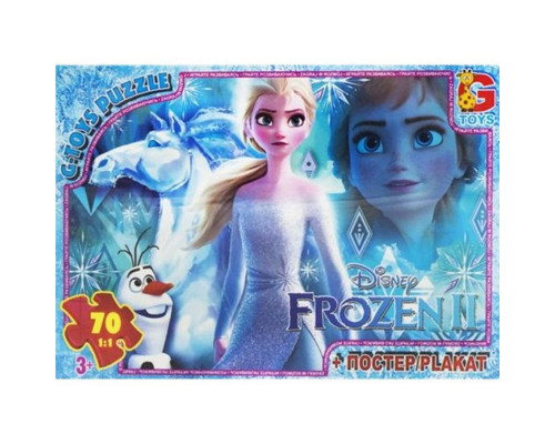Дитячий пазл "Frouzen Крижане Серце" FR028 постер 70 елементів