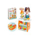Ігровий дитячий набір "Маркет" 0730TXK прилавок з полицями, кошик, різні продукти