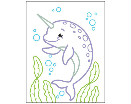 Дитячі кольорові розмальовки "Пінгвіненя" 18701, 2-3 роки