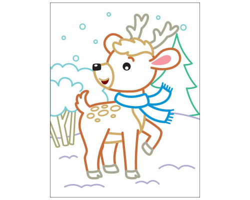 Дитячі кольорові розмальовки "Пінгвіненя" 18701, 2-3 роки