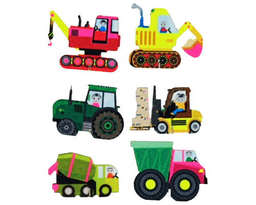 Набір фетрових фігурок на підставці "Машинки" 180151