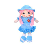 Детская игровая кукла YG0009(Blue) 33 см, мягконабивная, петелька