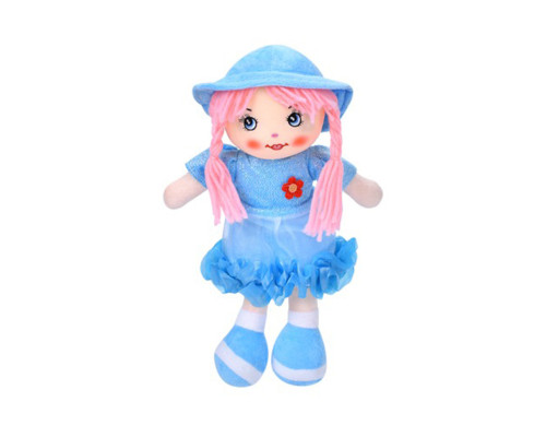 Дитяча іграшкова лялька YG0009(Blue) 33 см, м'яка набивна, петелька