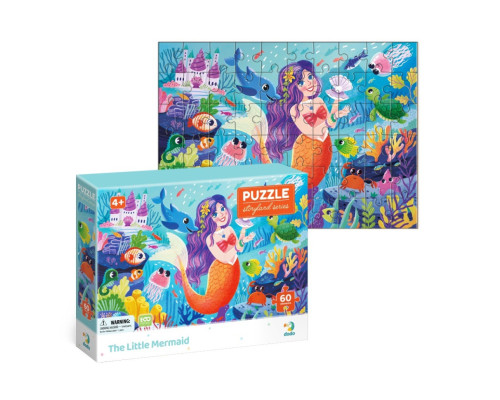 Пазл дитячий "Русалонька" DoDo Toys 300712, 60 елементів