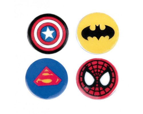 Детский набор для лепки из полимерной глины "Значки Супергерои" (ПГ-007) PG-007 значки