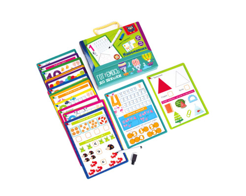Картки з маркером "Готуємось до школи: Математика" VT5010-22 Укр