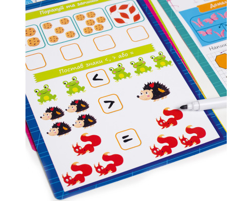 Картки з маркером "Готуємось до школи: Математика" VT5010-22 Укр