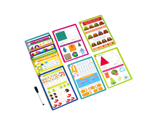 Картки з маркером "Готуємось до школи: Математика" VT5010-22 Укр