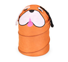 Кошик для іграшок "Собака" M 1039(Brown) діаметр 37 см, висота 47/57 см, з кришкою