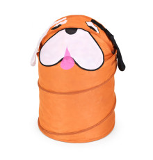 Корзина для игрушек "Собака" M 1039(Brown) диаметр 37 см, высота 47/57 см, с крышкой