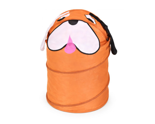 Корзина для игрушек "Собака" M 1039(Brown) диаметр 37 см, высота 47/57 см, с крышкой