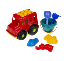 Пісочний набір Автобус "Бусик" №3 Colorplast 0107  Червоний