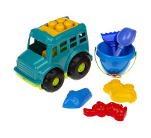 Пісочний набір Автобус "Бусик" №3 Colorplast 0107  Зелений