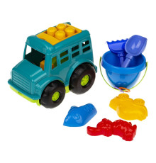 Пісочний набір Автобус "Бусик" №3 Colorplast 0107  Зелений