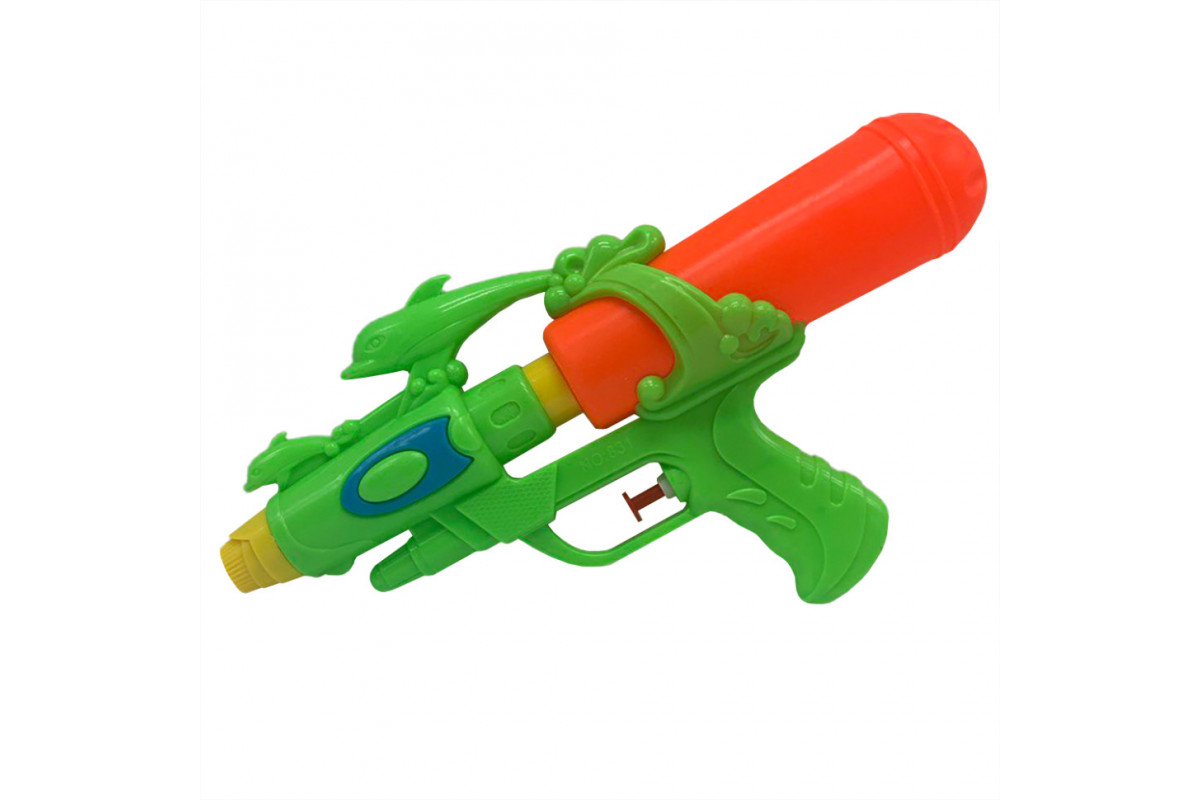 Дитячий водяний пістолет MR 0293(Green-Orange) розмір середній 27 см