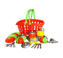 Набор посуды в корзинке "Галинка 10" 1172TXK 28 предметов