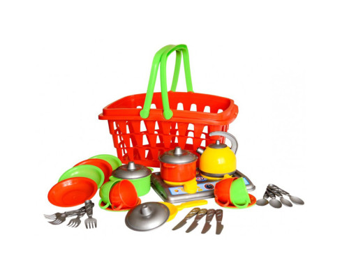 Набор посуды в корзинке "Галинка 10" 1172TXK 28 предметов