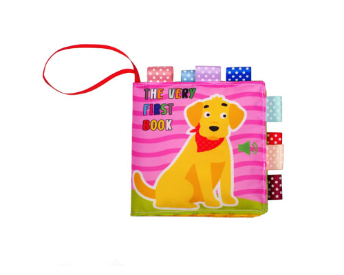 Развивающая  мягкая книга  "Песик Гав-Гав " 823451, 8 рисунков