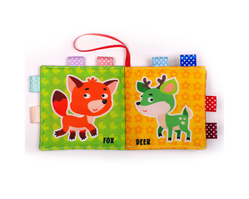 Развивающая  мягкая книга  "Песик Гав-Гав " 823451, 8 рисунков