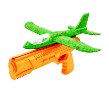 Игровой набор Самолетик на запуске TD202375(Green-Orange) 23 см, со светом