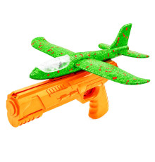 Ігровий набір Літак на запуску TD202375(Green-Orange) 23 см, зі світлом