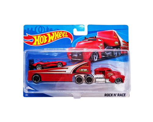 Дитячий ігровий набір машинок T-P771-1(Red) з трейлером