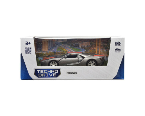 Дитяча автомодель "FORD GT 2019" TechnoDrive 250338U, сірий, 1:32