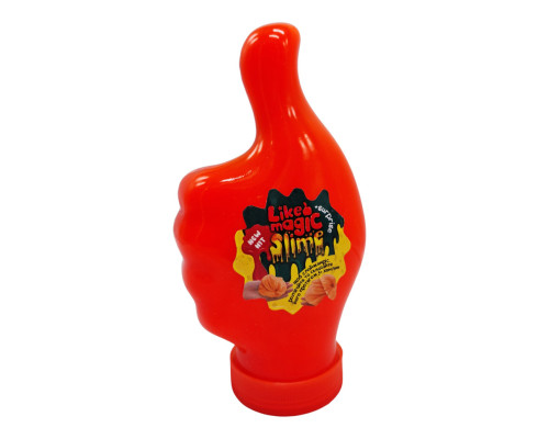 В'язка маса, слайм "LIKE Magic Slime" LMS-01-01U 300 гр Помаранчевий