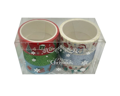 Набір декоративний скотч "Merry Christmas" XM-JD2273-2, 1,5 см x 2 м