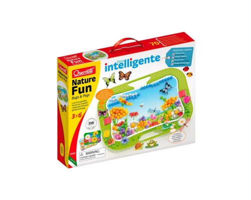 Творчий набір для занять мозаїкою Quercetti 0968-Q, 300 фішок, 16 фігурок, дошка