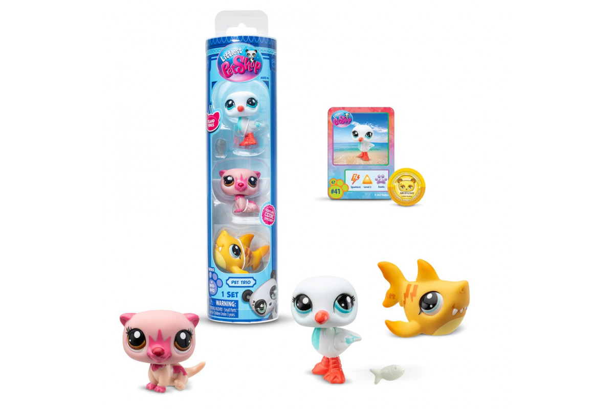 Ігровий набір "Настрій острова" Littlest Pet Shop 00556 аксесуари та 3 фігурки