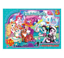 Детский пазл классический "Enchantimals" EA205 плакат 117 элементов
