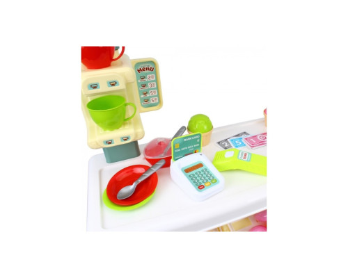 Игровой детский набор "Кофейня" 9765TXK прилавок с полками, игрушечные сладости