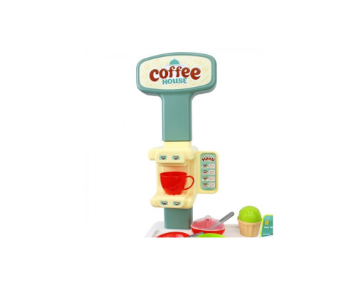 Игровой детский набор "Кофейня" 9765TXK прилавок с полками, игрушечные сладости