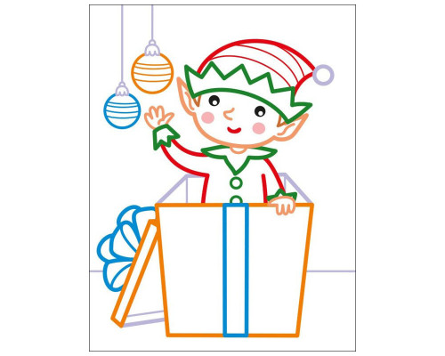 Дитячі кольорові розмальовки "Санта і друзі" 18712, 2-3 роки