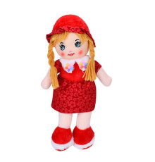 Дитяча іграшкова лялька FG240408152A-1(Red) 38 см, м'яка набивна, петелька