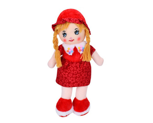 Дитяча іграшкова лялька FG240408152A-1(Red) 38 см, м'яка набивна, петелька