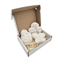 Гіпсові фігурки для декорування "Чарівні комахи" gips005, 3 фігурки